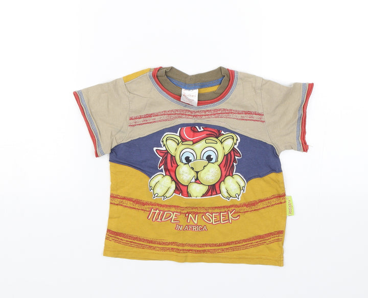 Kooligans Baby Orange   Basic T-Shirt Size 12-18 Months  - Africa