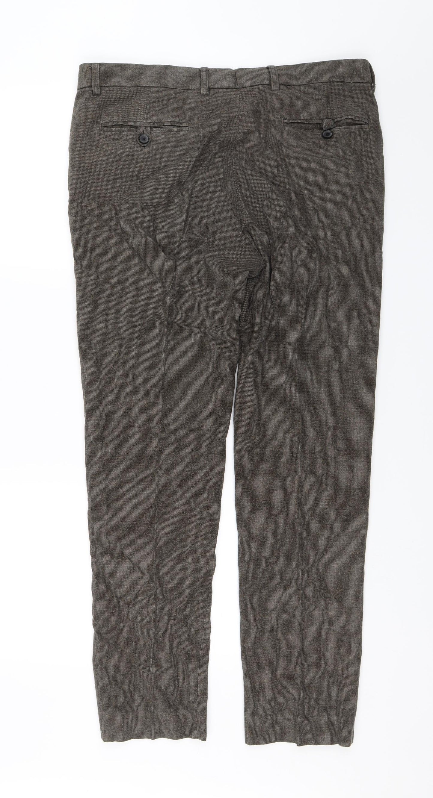TU Mens Brown   Trousers  Size 34 in L27 in
