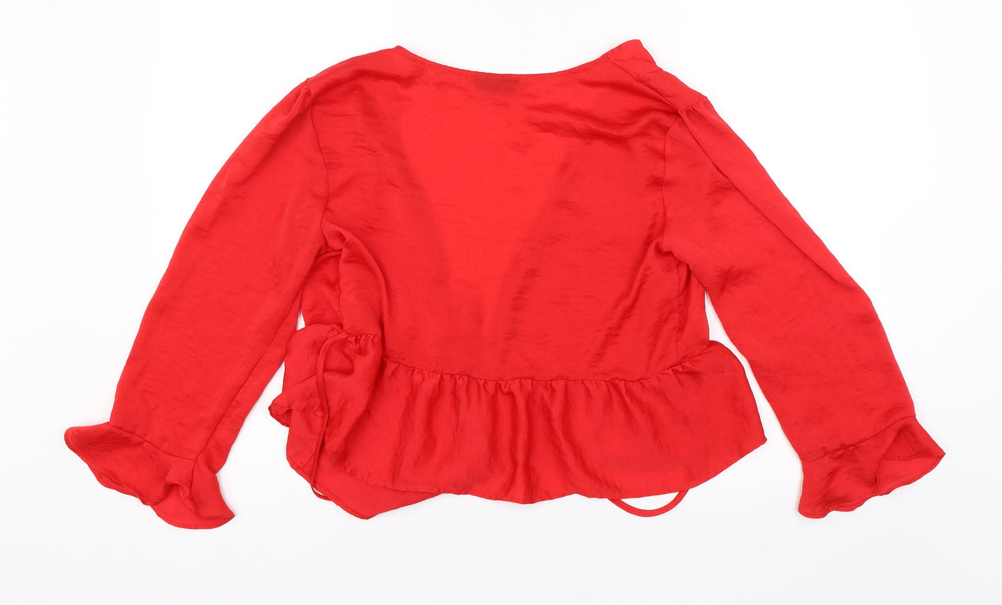 Topshop Womens Red   Shrug Jumper Size 12