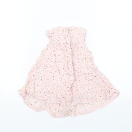 George Baby Pink Floral  Shift  Size 9-12 Months