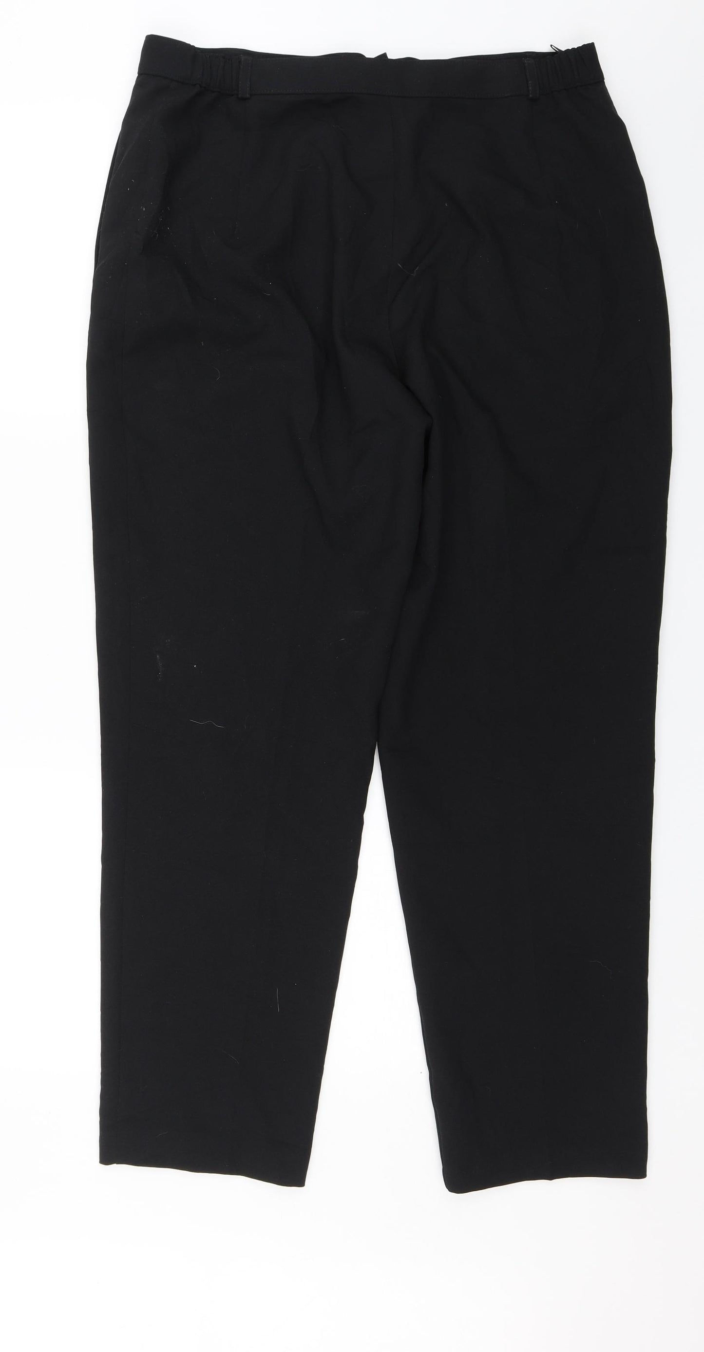 Marks and Spencer Womens Black   Dress Pants Trousers Size 16 L27 in