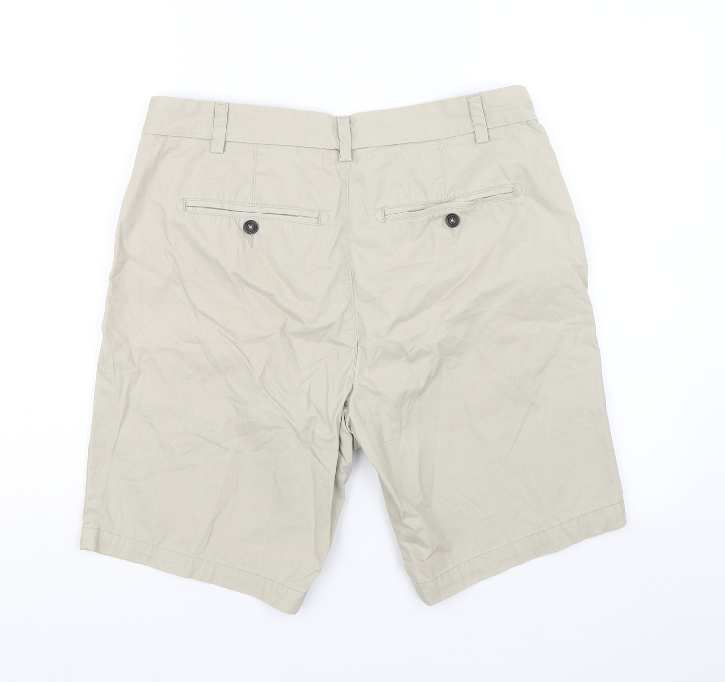 NEXT Mens Beige   Chino Shorts Size 34 in