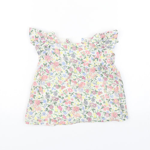 Primark Baby White Floral  Shift  Size 12-18 Months