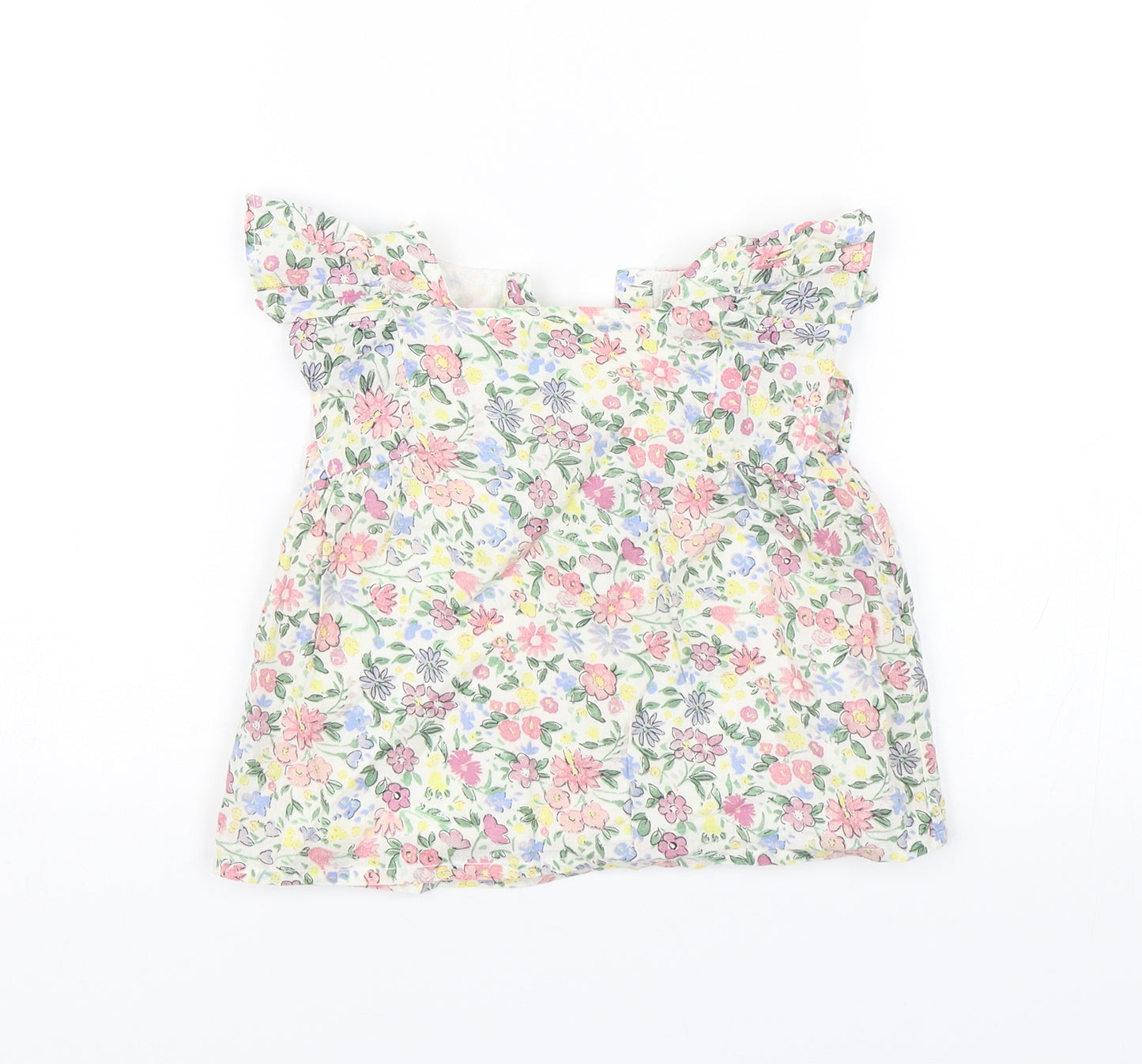 Primark Baby White Floral  Shift  Size 12-18 Months