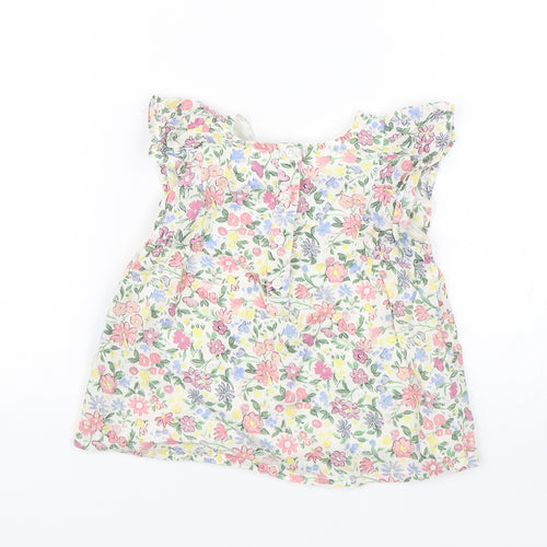 Primark Baby White Floral  Shift  Size 12-18 Months
