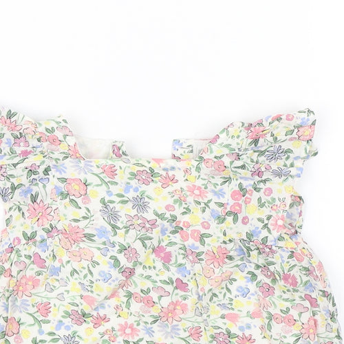 Primark Baby White Floral  Shift  Size 12-18 Months