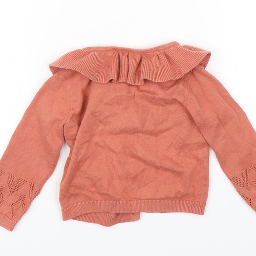 NEXT Baby Orange   Cardigan Jumper Size 9-12 Months