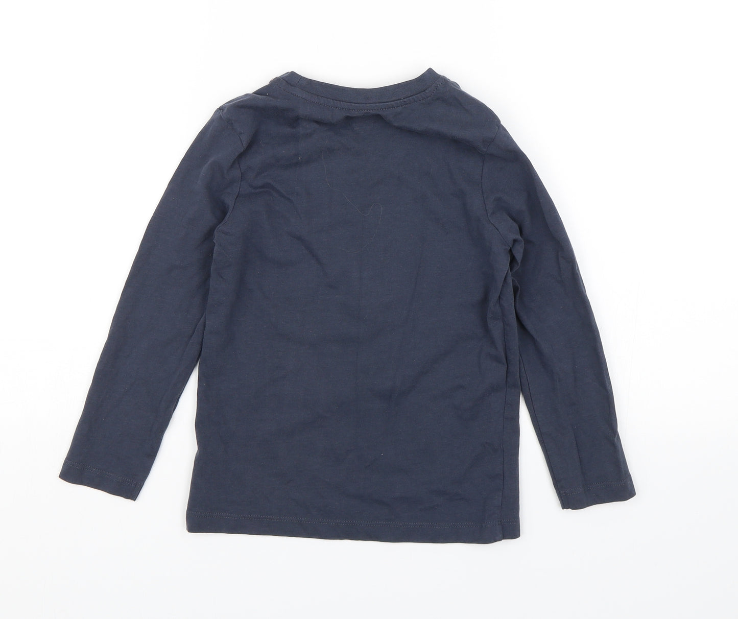 Nutmeg Boys Blue   Basic T-Shirt Size 5-6 Years  - Who Needs Santa When You Have Nana