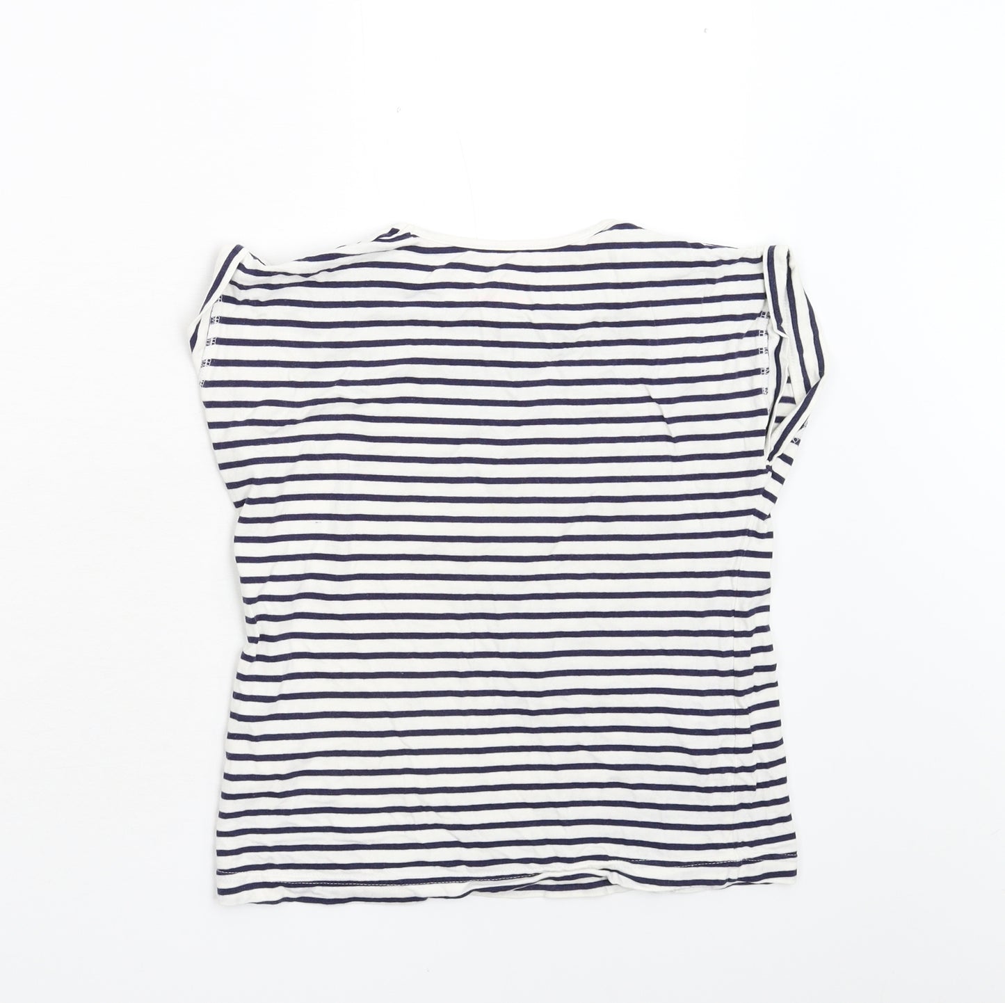 Matalan Girls Multicoloured Striped  Basic T-Shirt Size 10-11 Years