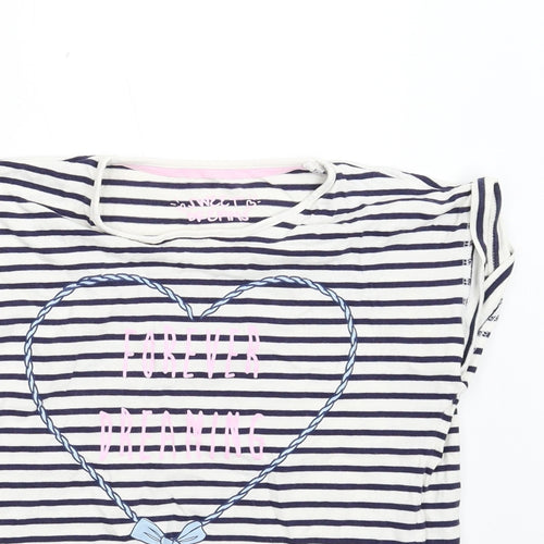 Matalan Girls Multicoloured Striped  Basic T-Shirt Size 10-11 Years