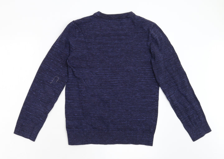 H&M Mens Blue   Pullover Sweatshirt Size S