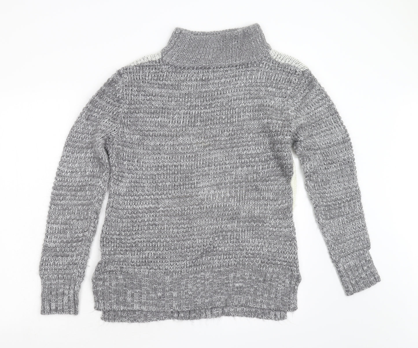 Cotton Traders Womens Grey  Knit Pullover Jumper Size 10