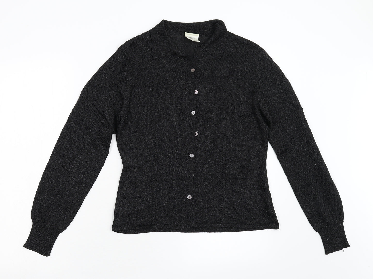 NEXT Womens Black  Knit Cardigan Jumper Size 12