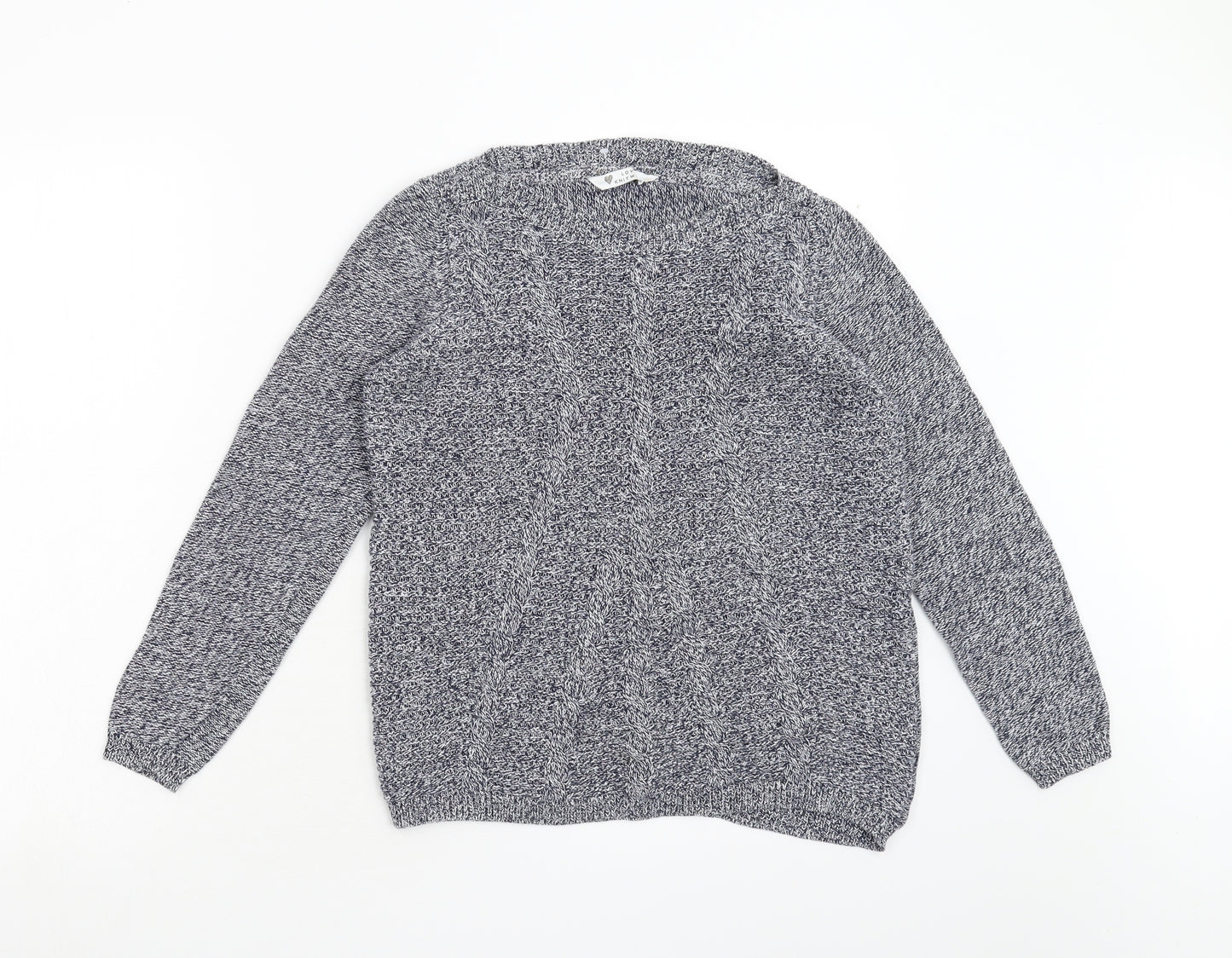 BHS Womens Blue  Knit Pullover Jumper Size 10