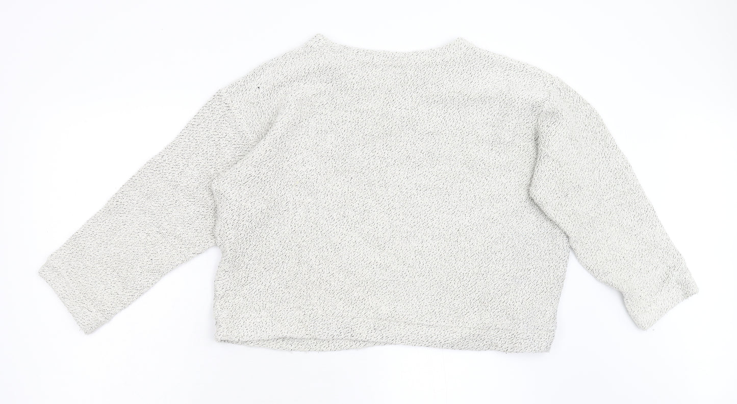 Preworn Womens Grey  Knit Pullover Jumper Size 12
