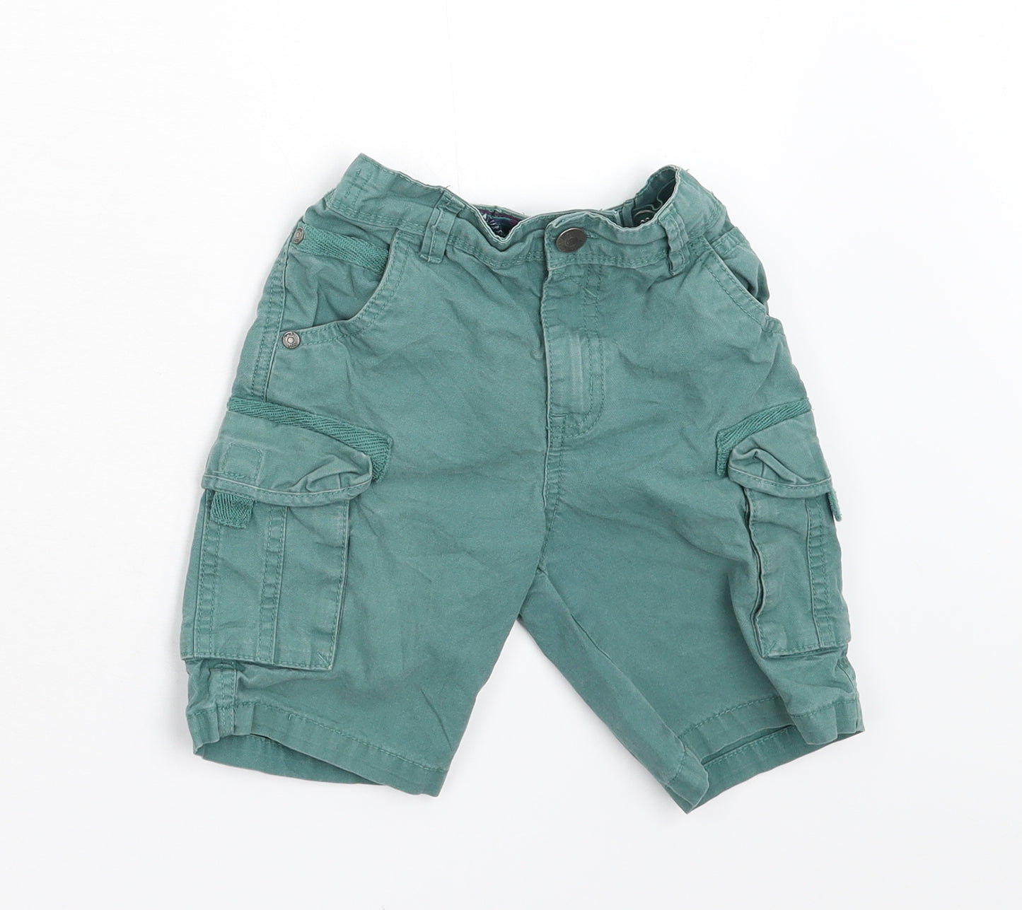 TU Boys Green  Denim Cargo Shorts Size 6 Years
