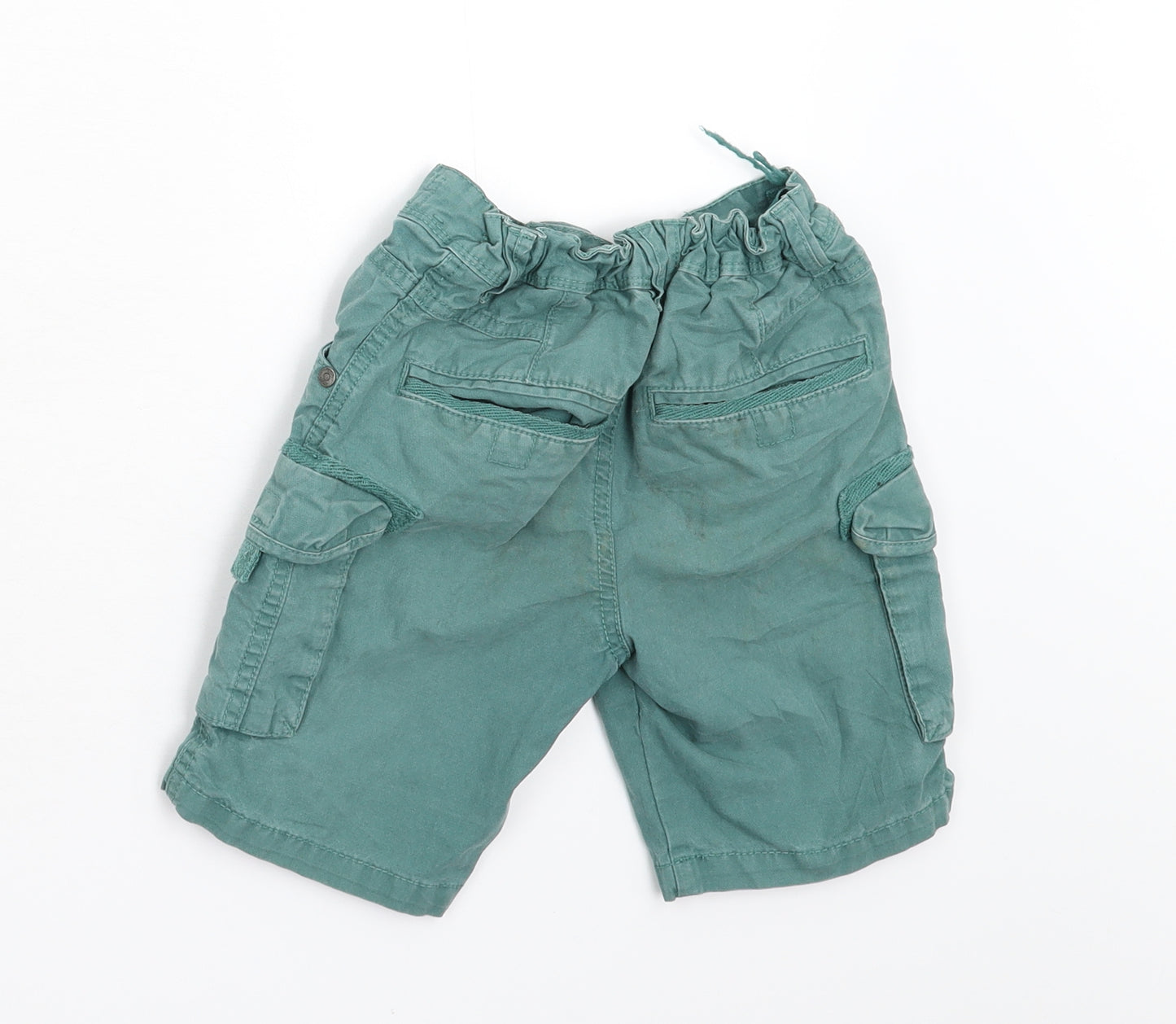 TU Boys Green  Denim Cargo Shorts Size 6 Years