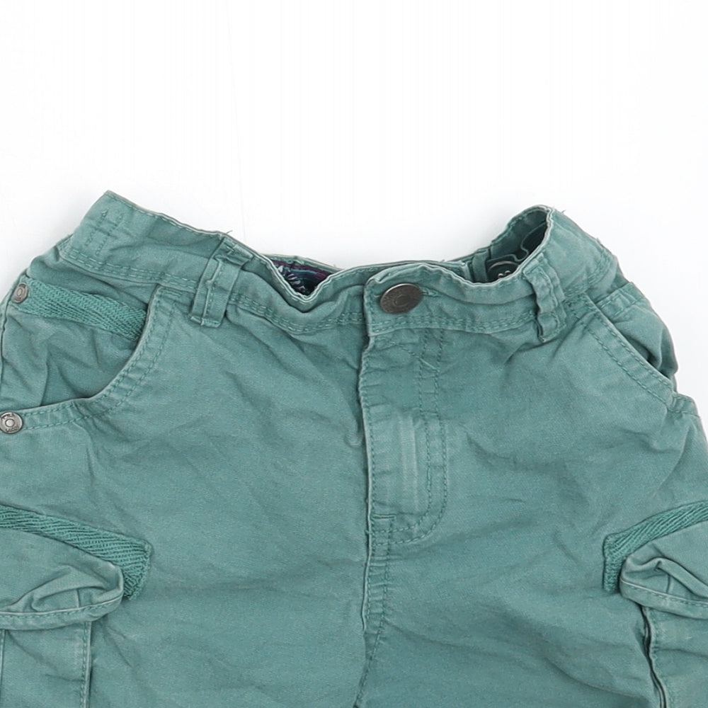 TU Boys Green  Denim Cargo Shorts Size 6 Years