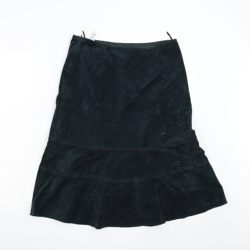M&S Womens Green   A-Line Skirt Size 12