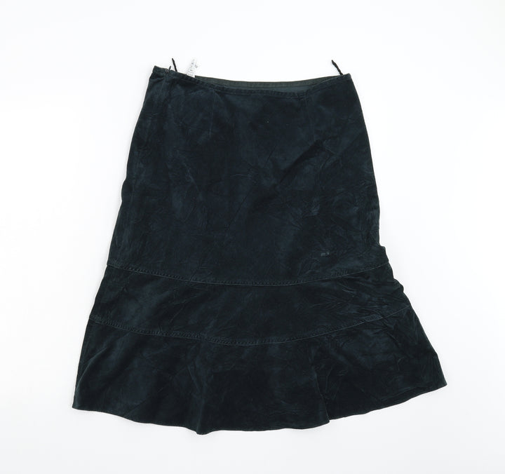 M&S Womens Green A-Line Skirt Size 12