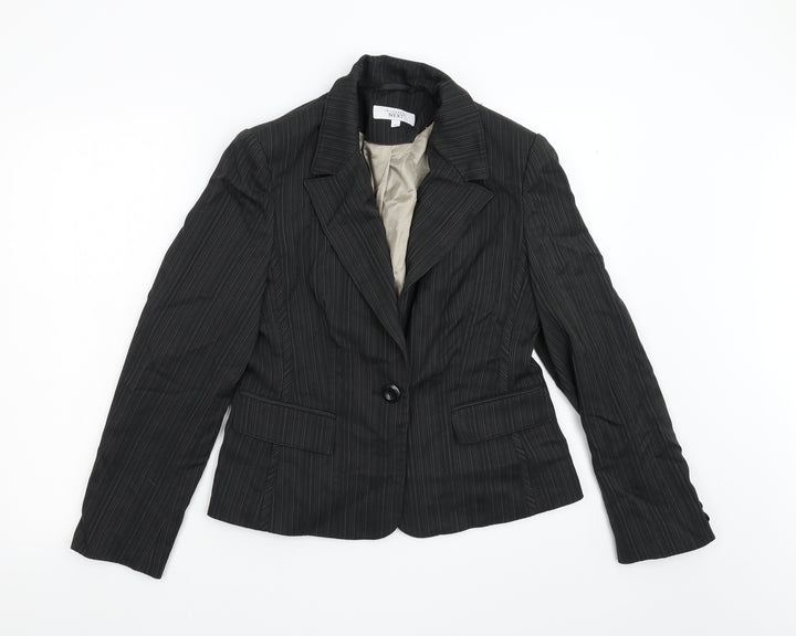NEXT Womens Grey Jacket Suit Jacket Size 12