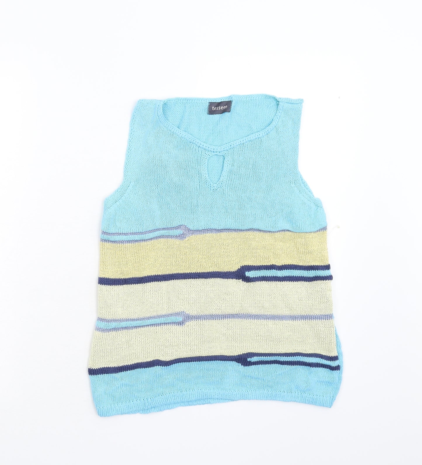 Tessere Womens Black  Knit Vest Jumper Size M