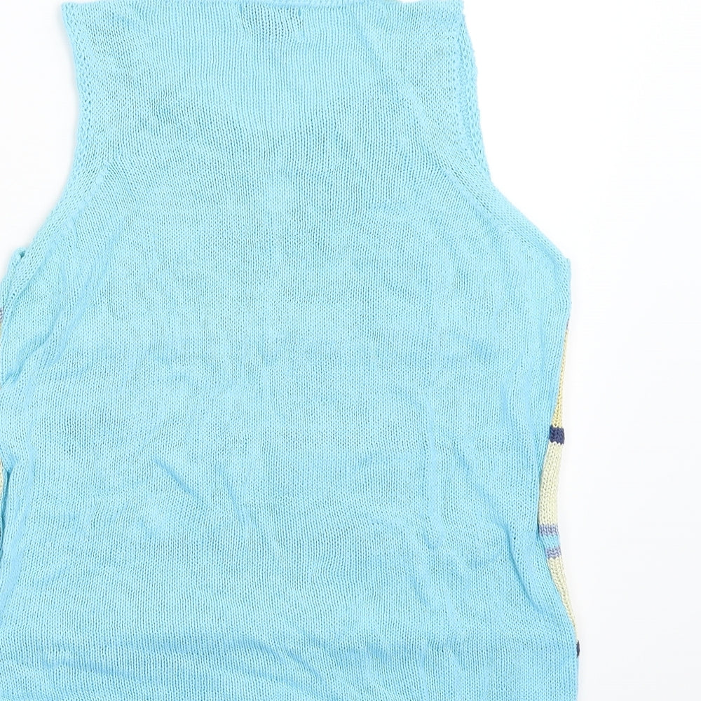 Tessere Womens Black  Knit Vest Jumper Size M