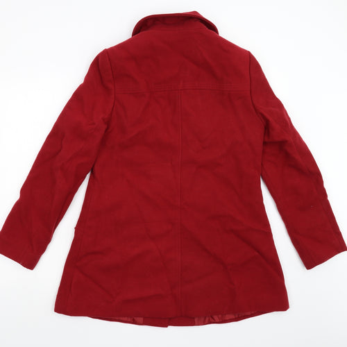 George Womens Red   Overcoat Coat Size 12