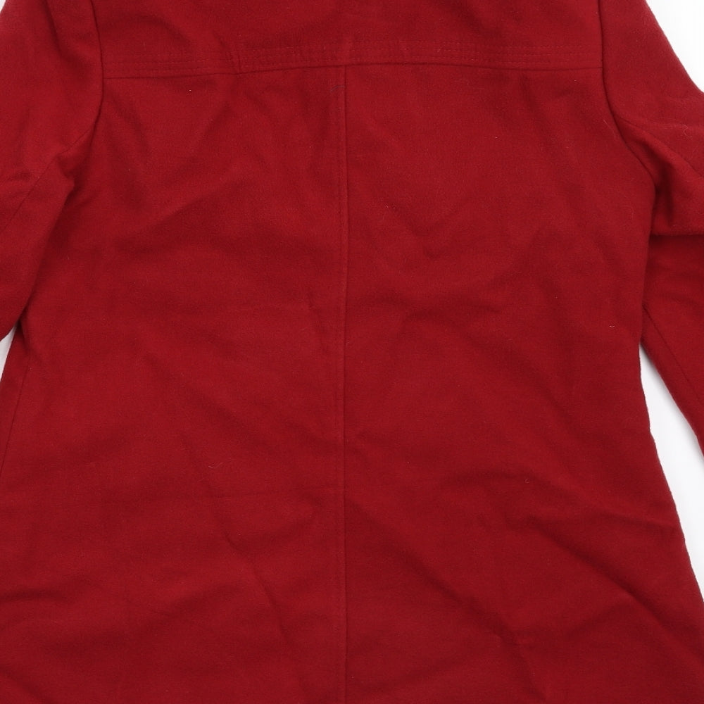 George Womens Red   Overcoat Coat Size 12
