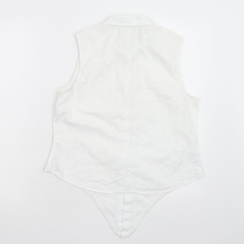 Primark Womens White   Basic Button-Up Size 14