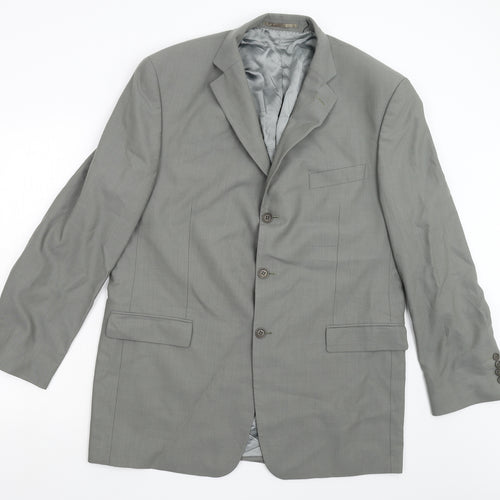 M&S Mens Grey   Jacket Suit Jacket Size 44