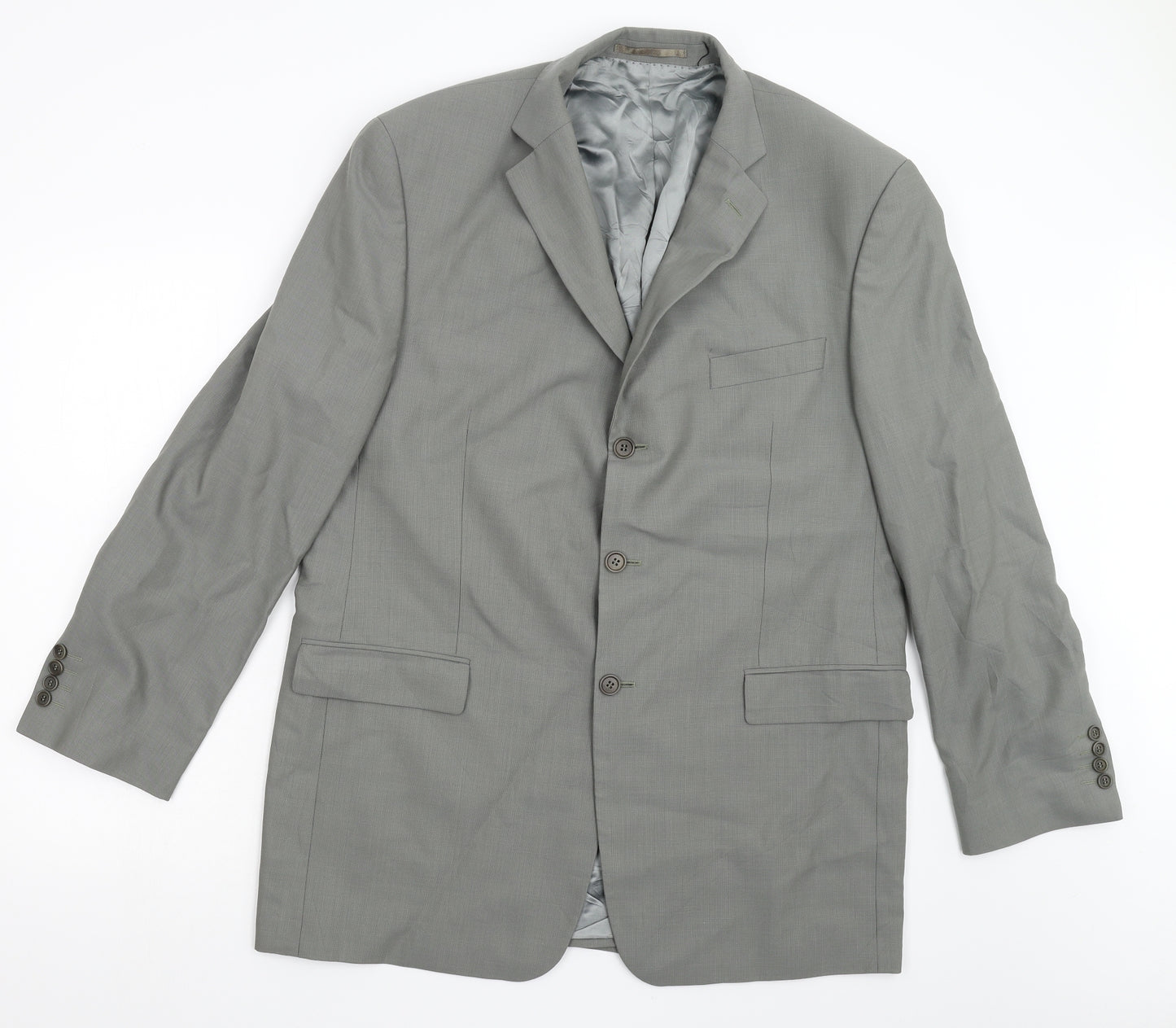 M&S Mens Grey   Jacket Suit Jacket Size 44