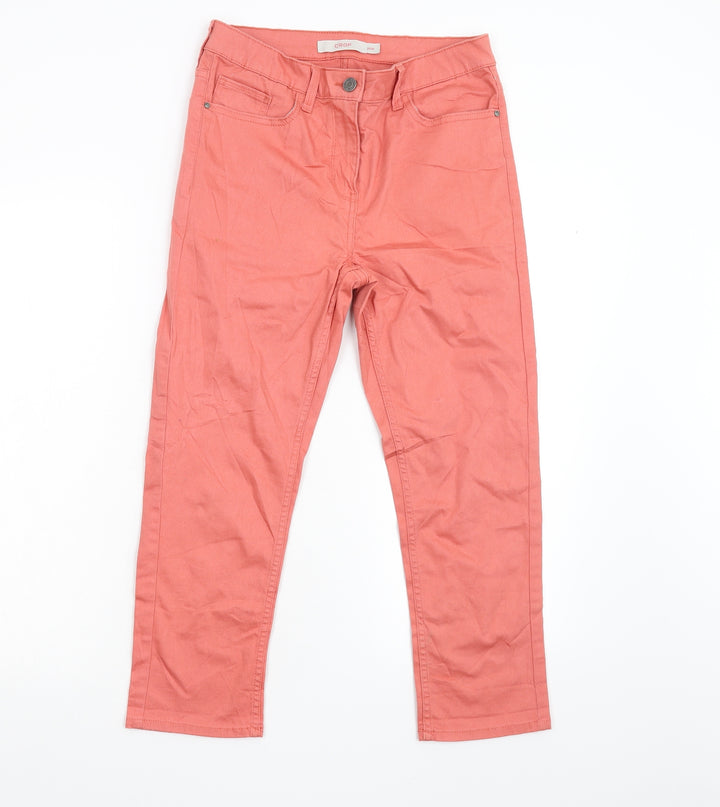 Debenhams Womens Pink Cropped Trousers Size 10 L22 in