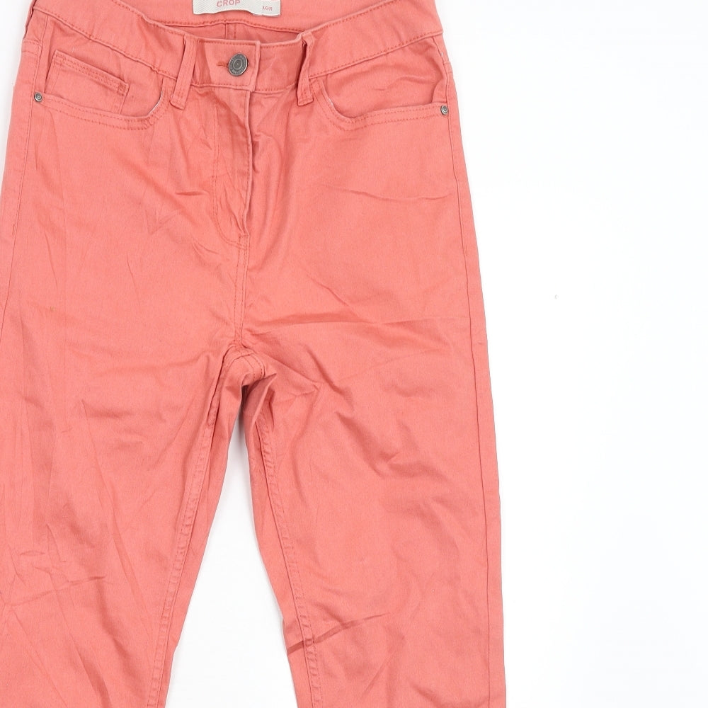 Debenhams Womens Pink   Cropped Trousers Size 10 L22 in