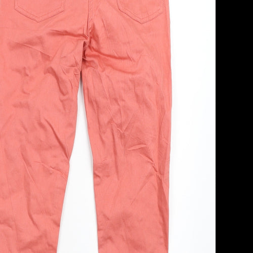 Debenhams Womens Pink   Cropped Trousers Size 10 L22 in