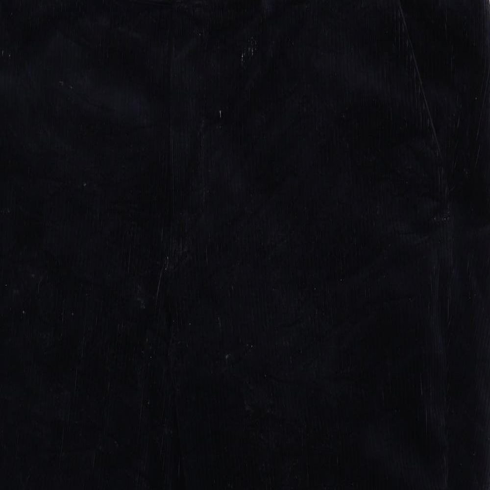 Meyer Mens Black  Corduroy Trousers  Size 42 L32 in