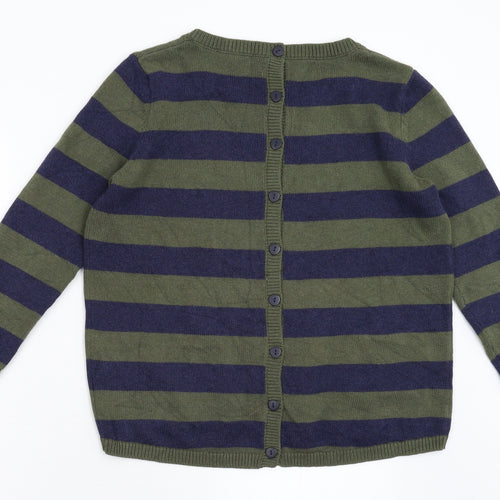 Seasalt Cornwall Womens Multicoloured Striped Knit Cardigan Jumper Size 10