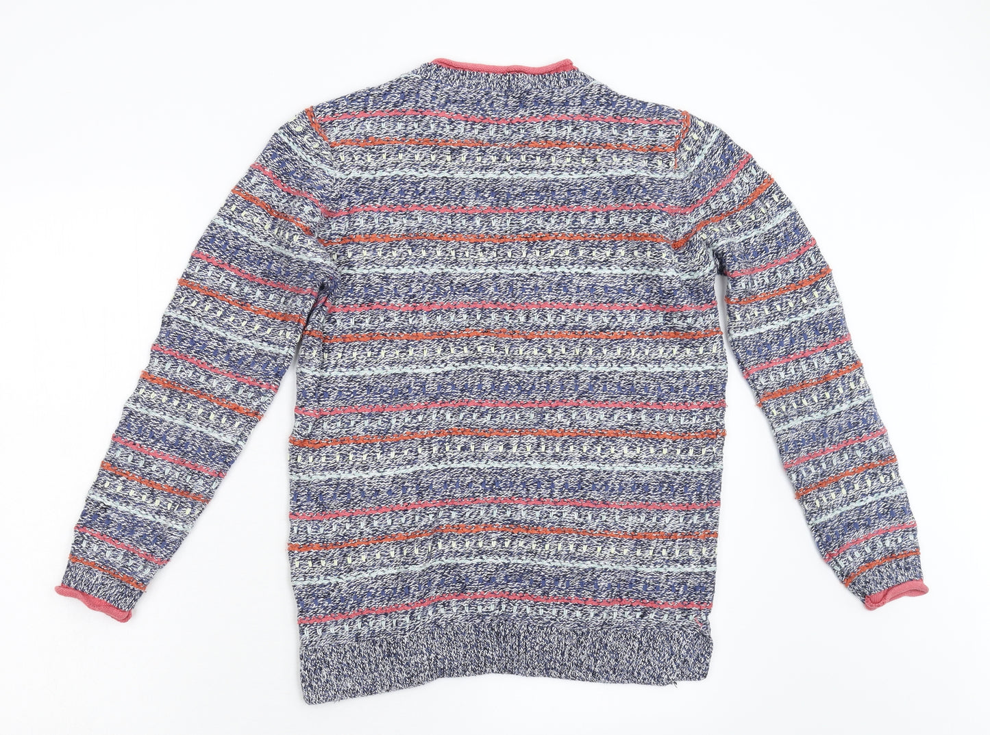 Isle Womens Blue  Knit Pullover Jumper Size S