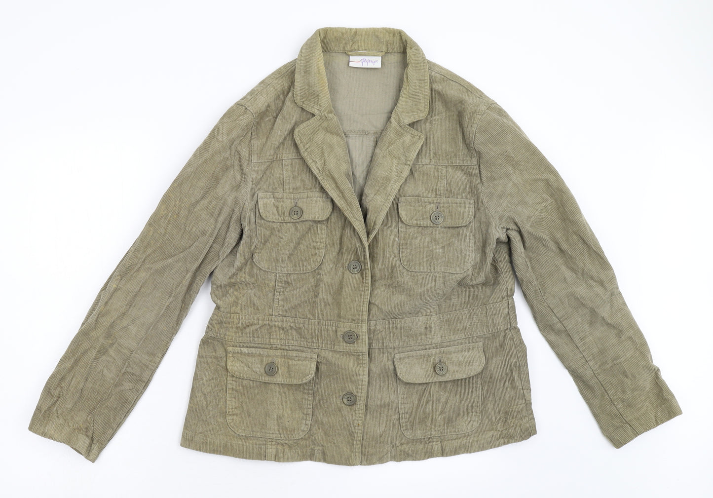 Papaya Womens Brown  Corduroy Jacket  Size 18