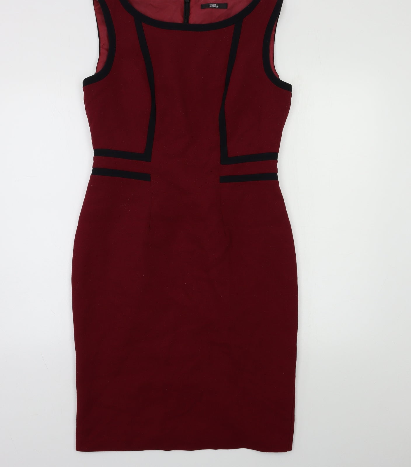 M&S Womens Red   Bodycon  Size 12