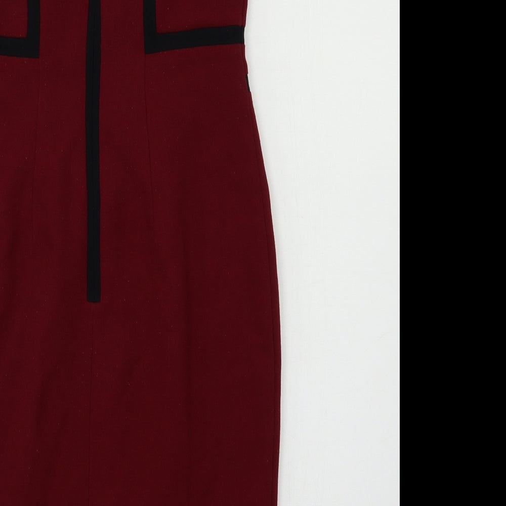 M&S Womens Red   Bodycon  Size 12