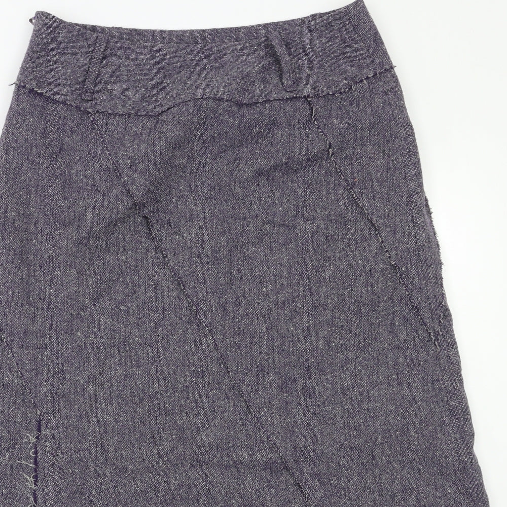 Per Una Womens Blue   A-Line Skirt Size 12