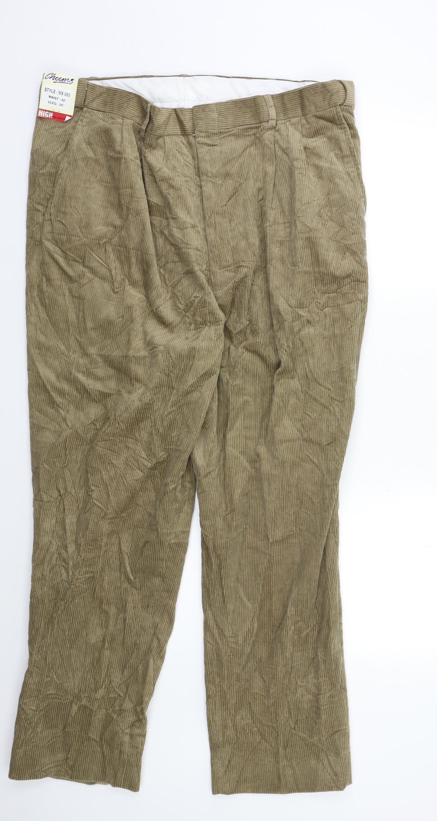 Chums Mens Beige   Trousers  Size 42 L29 in