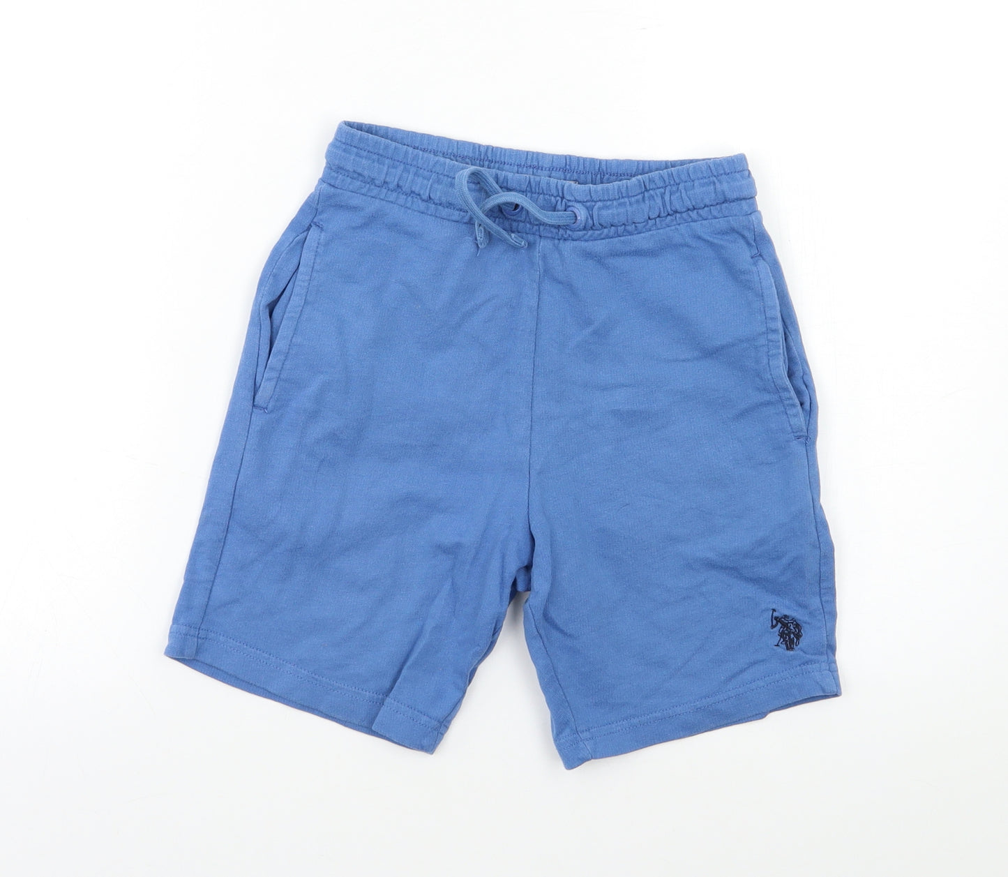 US Polo Assn. Boys Blue   Sweat Shorts Size 8-9 Years