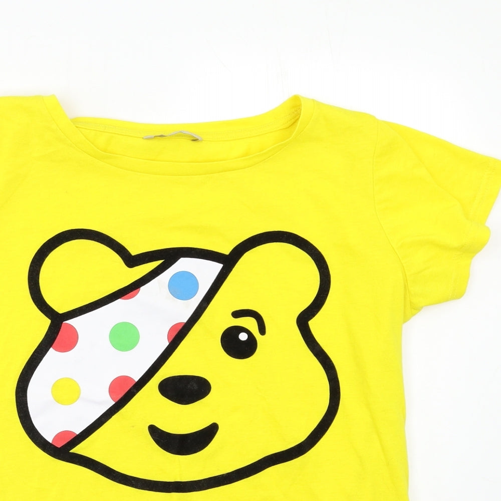 George Womens Yellow   Basic Polo Size 16  - Pudsey Bear
