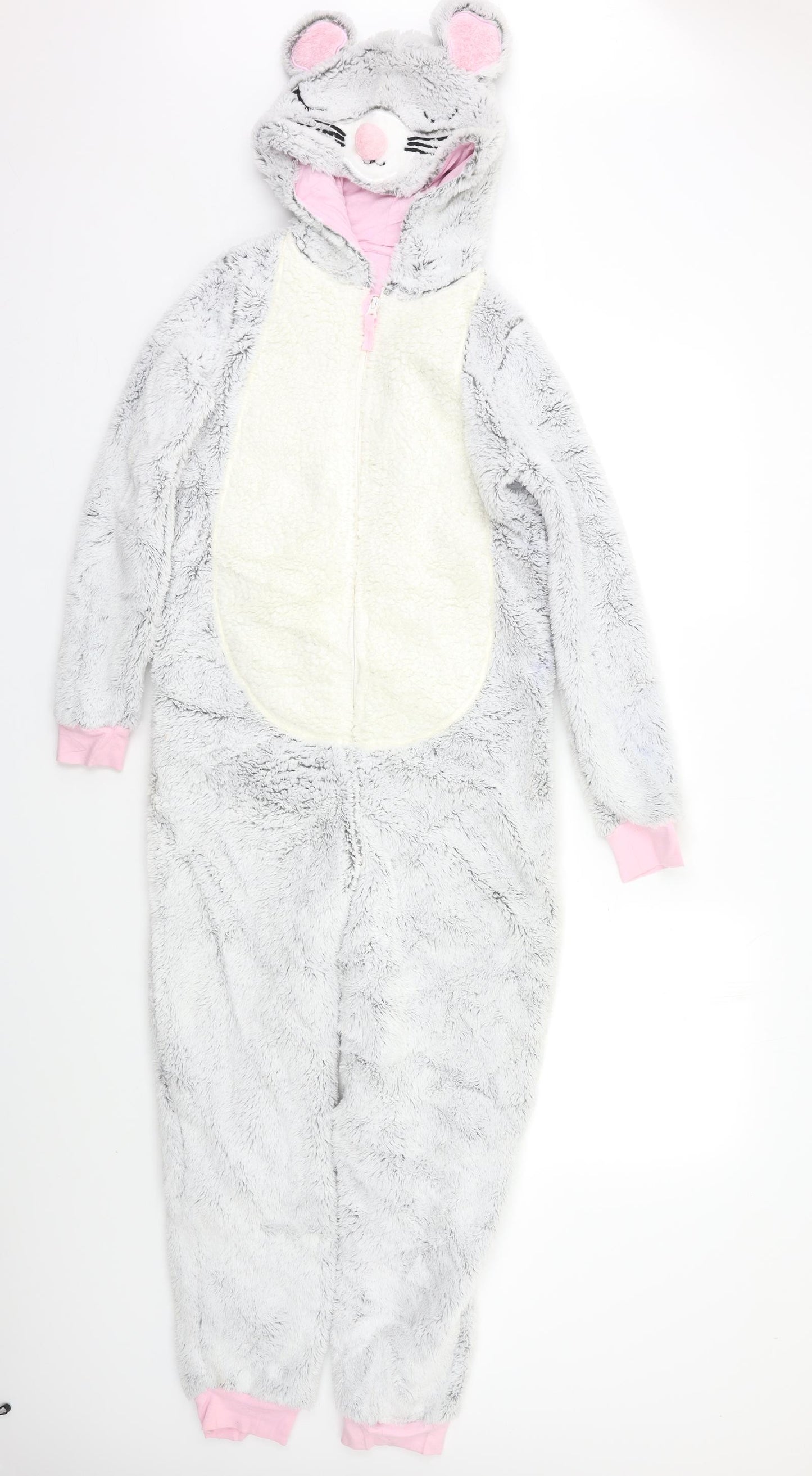 M&S Girls Grey    Bodysuit Size 11-12 Years  - Onesie