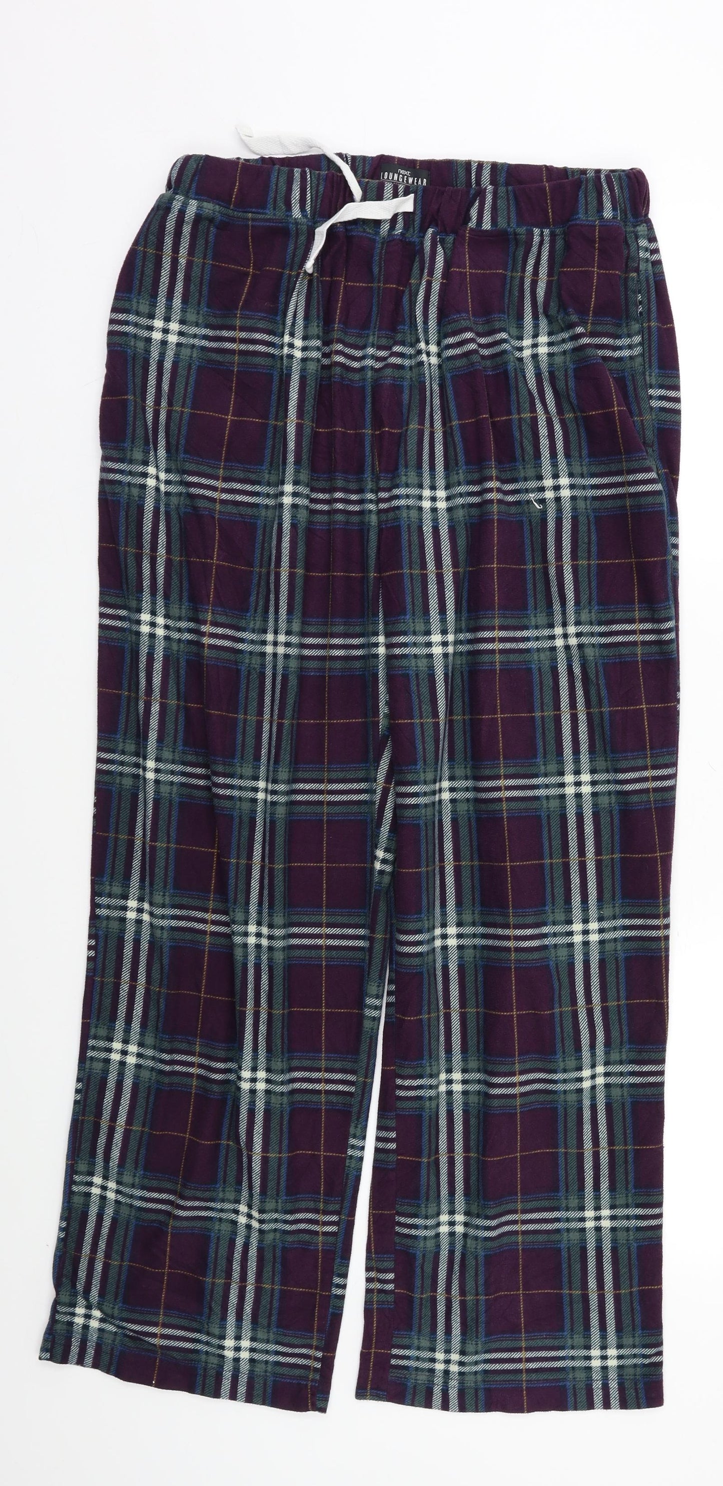 NEXT Mens Multicoloured Check   Lounge Pants Size L