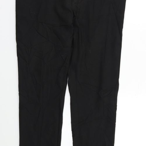 M&S Womens Black   Dress Pants Trousers Size 10 L30 in