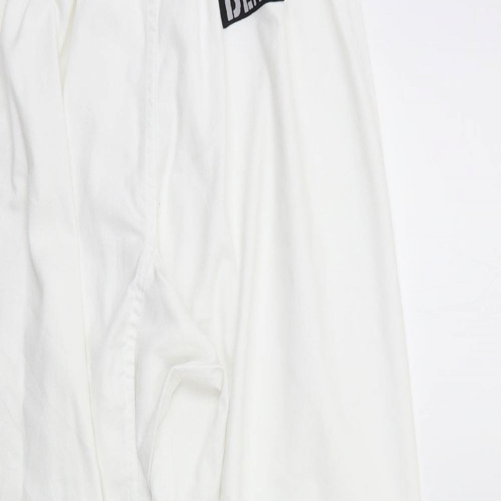 Preworn Womens White   Sweatpants Trousers Size M L29 in