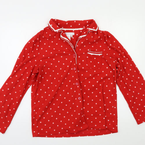 Carole Hochman Womens Red Polka Dot  Top Pyjama Top Size M